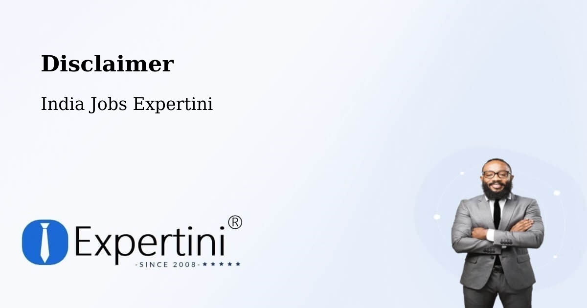 Disclaimer – Pushkar - India Jobs Expertini